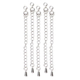 5Pcs Chain Extenders for Necklace Bracelet Jewelry Making Supplies Round Clasp