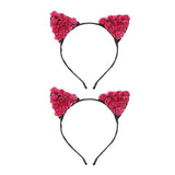 Max Paper Flower Cat Ears Party Women Girls Kids Headband Fancy Dress Rose