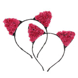 Max Paper Flower Cat Ears Party Women Girls Kids Headband Fancy Dress Rose