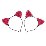 Max Paper Flower Cat Ears Party Women Girls Kids Headband Fancy Dress Rose