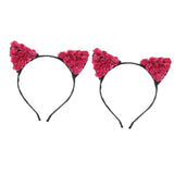 Max Paper Flower Cat Ears Party Women Girls Kids Headband Fancy Dress Rose