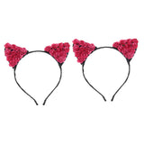 Max Paper Flower Cat Ears Party Women Girls Kids Headband Fancy Dress Rose