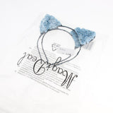 Max Paper Flower Cat Ears Party Women Girls Kids Headband Fancy Dress Blue