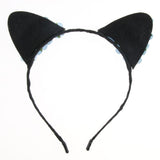 Max Paper Flower Cat Ears Party Women Girls Kids Headband Fancy Dress Blue