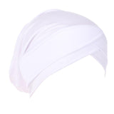 Max Silk Beanie Hat Scarf Chemo Cap Turban Headwear Sleep Hair Wrap Night Bonnet White