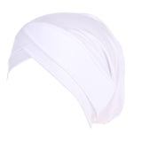 Max Silk Beanie Hat Scarf Chemo Cap Turban Headwear Sleep Hair Wrap Night Bonnet White