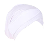 Max Silk Beanie Hat Scarf Chemo Cap Turban Headwear Sleep Hair Wrap Night Bonnet White