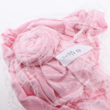 Max 2pcs Womens Kid Baby Soft Stretchy Knotted Turban Headwear Indian Beanie Hat Pink
