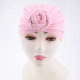 Max 2pcs Womens Kid Baby Soft Stretchy Knotted Turban Headwear Indian Beanie Hat Pink