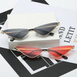 Max Unisex Metal Frame Fashion Cat Eye Sunglasses UV 400 Eyeglasses Pink