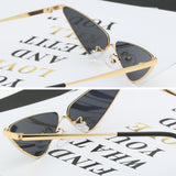 Max Unisex Metal Frame Fashion Cat Eye Sunglasses UV 400 Eyeglasses Pink