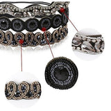 3pcs/Pack Women Beaded Elastic Headband Rhinestone Hair band Handmand Wedding Hairband Hair Accessories