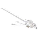 Chinese Hair Stick Chopstick Dangle Hairpin Chignon Pin Tassel Pendant Decor 3