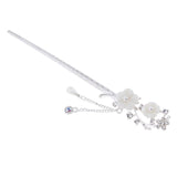 Chinese Hair Stick Chopstick Dangle Hairpin Chignon Pin Tassel Pendant Decor 4