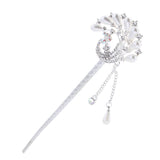 Chinese Hair Stick Chopstick Dangle Hairpin Chignon Pin Tassel Pendant Decor 5