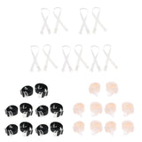 Women Clear Silicone Bra Straps Adjustable Shoulder Straps Replacement Black