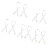 Maxbell Women Clear Silicone Bra Straps Adjustable Shoulder Straps Replacement White
