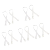 Maxbell Women Clear Silicone Bra Straps Adjustable Shoulder Straps Replacement White