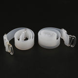 Maxbell Women Clear Silicone Bra Straps Adjustable Shoulder Straps Replacement White