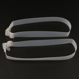 Maxbell Women Clear Silicone Bra Straps Adjustable Shoulder Straps Replacement White