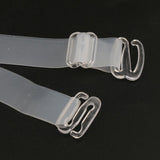 Maxbell Women Clear Silicone Bra Straps Adjustable Shoulder Straps Replacement White