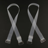 Maxbell Women Clear Silicone Bra Straps Adjustable Shoulder Straps Replacement White