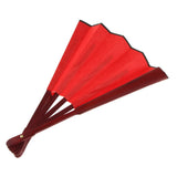 Bamboo Chinese Kung Fu Tai Chi DIY Hand Folding Fan Performance Dance Red