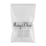 Maxbell 5Pack Womens Bra Extender 4 Hook 3 Rows Bra Extension Underwear Straps White