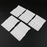 Maxbell 5Pack Womens Bra Extender 4 Hook 3 Rows Bra Extension Underwear Straps White