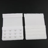 Maxbell 5Pack Womens Bra Extender 4 Hook 3 Rows Bra Extension Underwear Straps White