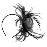 Woman Lady Feather Headband 20s Gatsby Wedding Church Ascot Race Headpieces