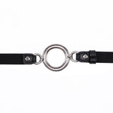 Maxbell Leather Head Harness Belt Mouth Gag Ring Breathable Costume Party Play Toys