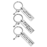 Drive Safe Keychain Letters Tag Pendant Car Key Ring for Dad Boyfriend 01