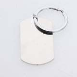 Max Stainless Steel Dog Tag Pendant Key Ring Keychain Necklace Gift DIY To My Son Dad