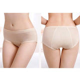 Women's Menstrual Period Panties Leakproof Physiological Underwear Beige L