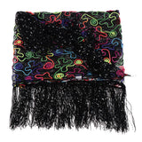 Max Womens Sequins Belly Dance Hip Scarf Wrap Skirt with Tassels Colorful