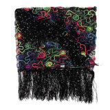 Max Womens Sequins Belly Dance Hip Scarf Wrap Skirt with Tassels Colorful