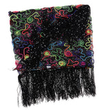 Max Womens Sequins Belly Dance Hip Scarf Wrap Skirt with Tassels Colorful
