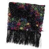 Max Womens Sequins Belly Dance Hip Scarf Wrap Skirt with Tassels Colorful