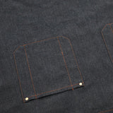 Max Women Denim Apron with Pockets Man Fully Adjustable Unique Design Denim Blue
