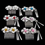 Maxbell 2pcs Retro Ancient Chinese Hair Accessories Hair Comb Clips Hair Pin Pink