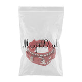 Max Punk Adjustable Leather Bracelet Wide Belt Cuff Bangle for Men Women Red