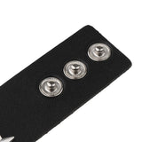 Max Layered Gothic Skull Punk Bracelet Rivet Leather Cuff Bangle Wristband Black