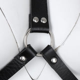 Max Womens PU Leather Harness Adjustable Waist Belt Gothic Body Harness Lingerie
