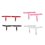 Max Womens Heart Decor Sexy Garters Adjustable Leg Strap Garters Suspenders Pink