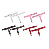 Max Womens Heart Decor Sexy Garters Adjustable Leg Strap Garters Suspenders Pink