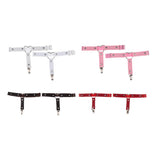 Max Womens Heart Decor Sexy Garters Adjustable Leg Strap Garters Suspenders Pink
