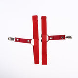 Max Womens Heart Decor Sexy Garters Adjustable Leg Strap Garters Suspenders Red