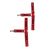 Max Womens Heart Decor Sexy Garters Adjustable Leg Strap Garters Suspenders Red