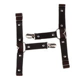 Max Womens Heart Decor Sexy Garters Adjustable Leg Strap Garters Suspenders Dark Coffee